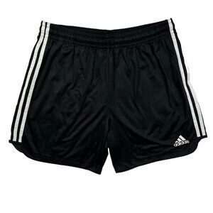 adidas Shorts Men's 3-Stripe Embroidered Pull-On  Athletic Black White XL